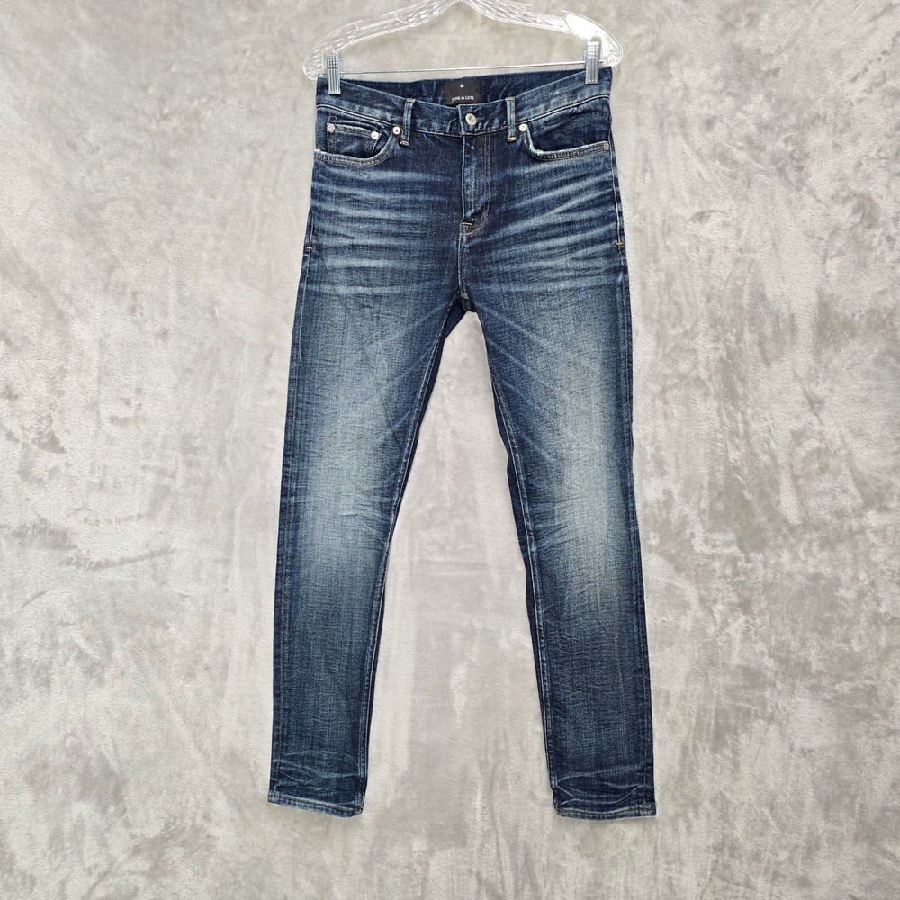 Junk de Luxe J-02 Skinny Jeans Mens 32x32 Blue Dark Wash Nelson Indie Grunge